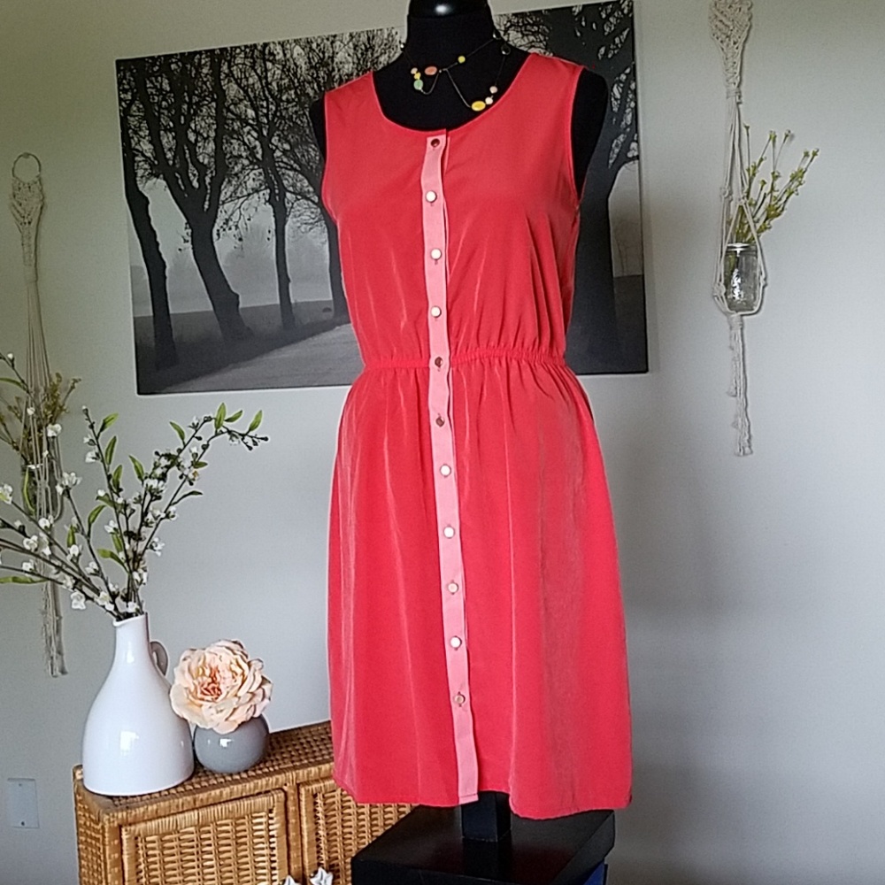 Bright pink dress
